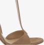 Francesco Russo Beige Suède Sandalen met Open Neus en Bedekte Hak Beige Dames - Thumbnail 5