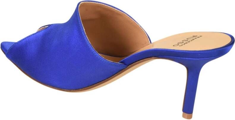 Francesco Russo Heeled Mules Blauw Dames