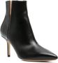 Francesco Russo Luxe Zwarte Leren Hakken Black Dames - Thumbnail 3