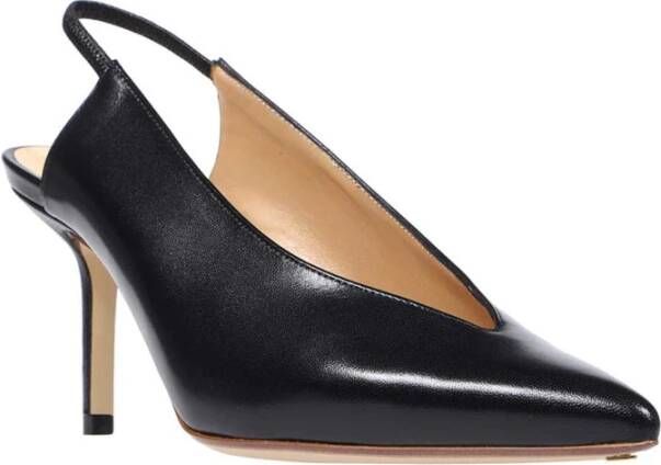 Francesco Russo Militaire Knoop Leren Slingback Pumps Black Dames