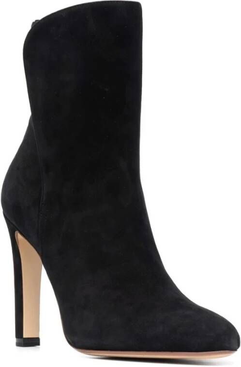 Francesco Russo Zwarte Half Boot met Stijl Black Dames