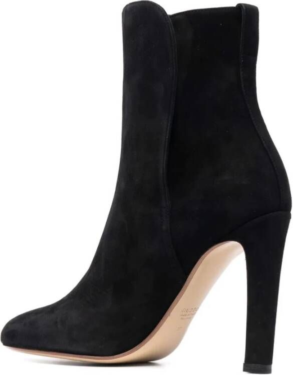 Francesco Russo Zwarte Half Boot met Stijl Black Dames