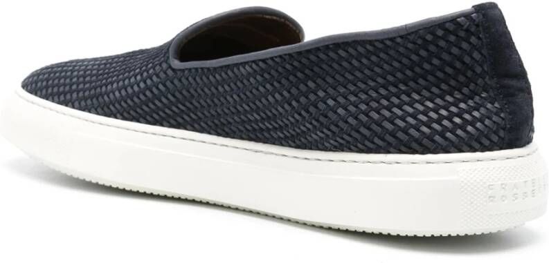 Fratelli Rossetti Klassieke Leren Loafers Blue Heren