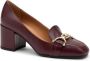 Frau Bordeaux Hak Mocassin Red Dames - Thumbnail 2