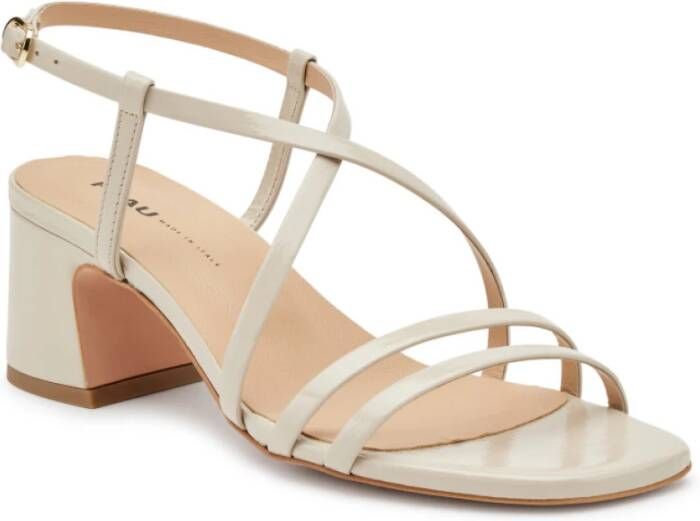 Frau Stijlvolle Patent Sandaal Beige Dames