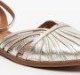 Frau Elegant Platinum Leren Enkelband Sandalen Gray Dames - Thumbnail 6