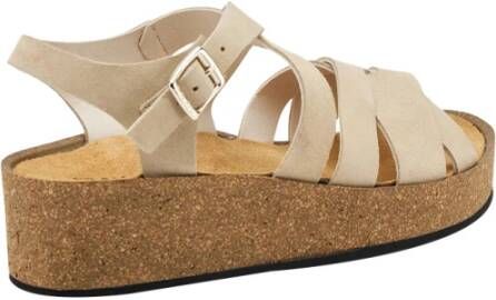 Frau Elegante Beige Sandalen Beige Dames