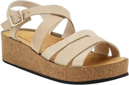 Frau Elegante Beige Sandalen Beige Dames