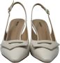 Frau Elegante Sling Back Schoenen White Dames - Thumbnail 3