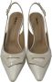 Frau Elegante Sling Back Schoenen White Dames - Thumbnail 4