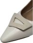 Frau Elegante Sling Back Schoenen White Dames - Thumbnail 5