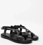 Frau Flat Sandals Black Dames - Thumbnail 2