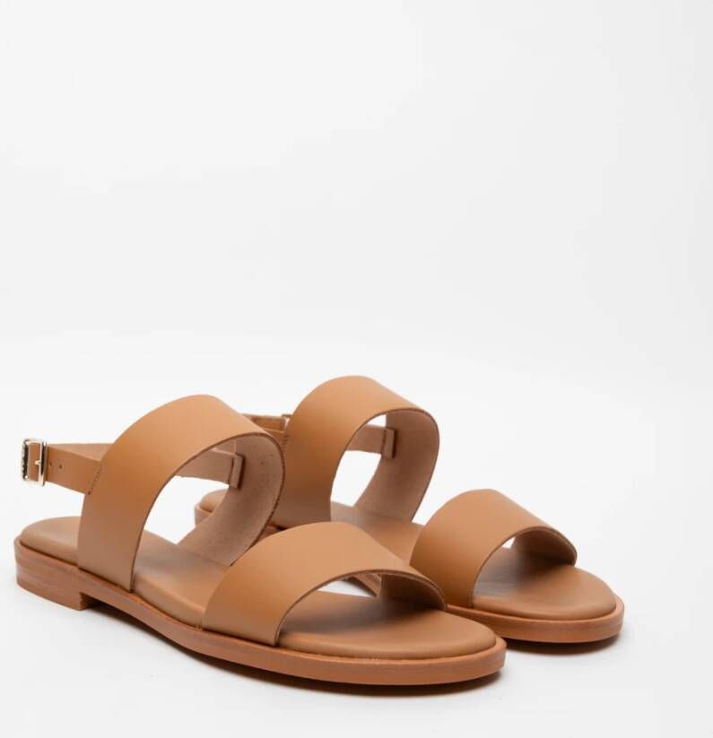 Frau Flat Sandals Brown Dames