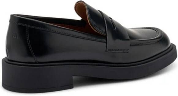 Frau Geborsteld leren dames mocassin zwart Black Dames