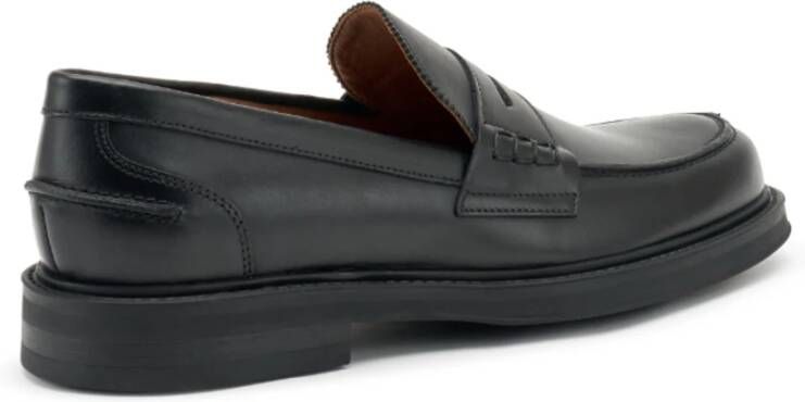 Frau Klassieke Penny Loafer Schoen Black Heren