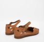 Frau Krabbengestreepte leren sandalen Brown Dames - Thumbnail 5