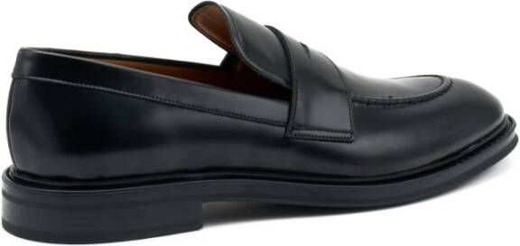 Frau Leren Mocassin met Rubberen Zool Black Dames