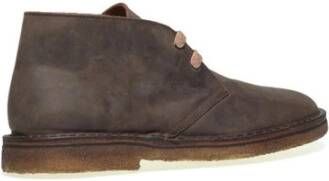 Frau Nabuk Desert Boots met leren voering Brown Heren