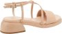 Frau Platte Sandalen Beige Dames - Thumbnail 3