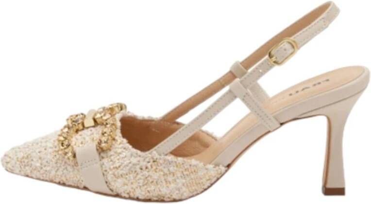 Frau Stijlvolle Sling Back Schoenen Beige Dames