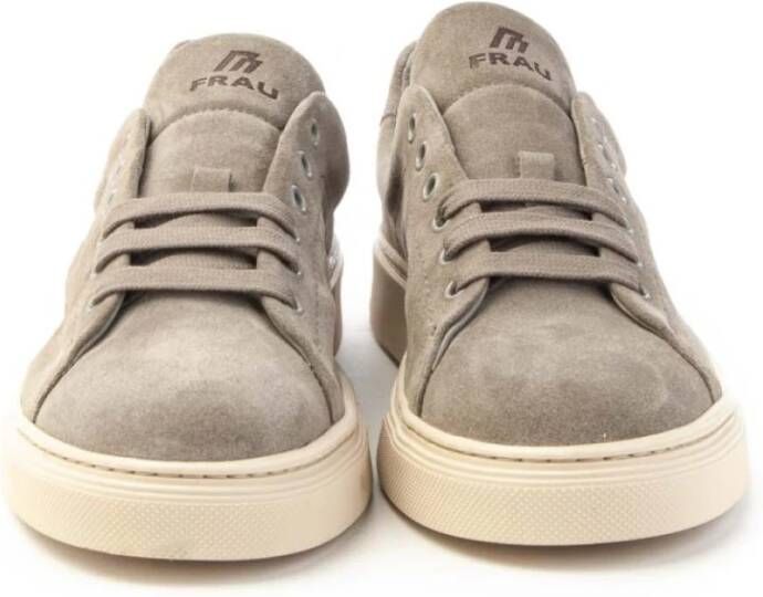 Frau Suede Sneakers Mannen Stijlvol Italië Beige Heren