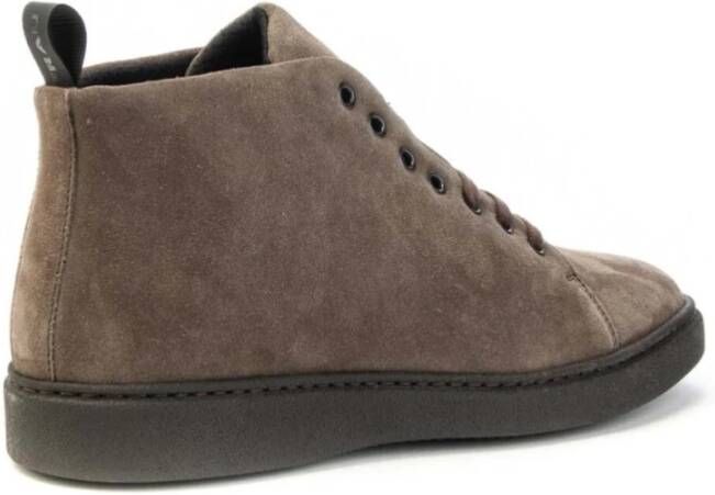 Frau Suède Stadschoen met Air Tech Brown Heren