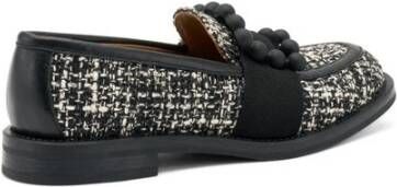 Frau Tweed Loafer met Peper Accessoire Black Dames