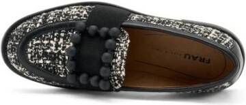 Frau Tweed Loafer met Peper Accessoire Black Dames