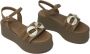 Frau Zeppa Sandals 88b5 Bruin Dames - Thumbnail 2