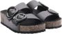 Frau Zwarte Lage Hak Sandalen Black Dames - Thumbnail 3