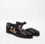 Frau Zwarte Sandalen met Kruisbanden Black Dames - Thumbnail 3