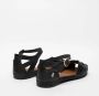 Frau Zwarte Sandalen met Kruisbanden Black Dames - Thumbnail 5