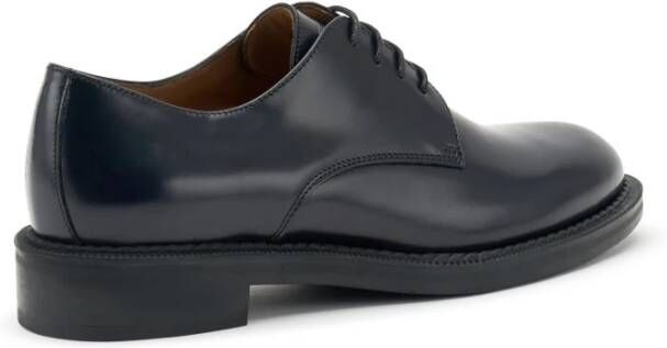 Frau Zwarte veterschoenen van glad leer Black Dames