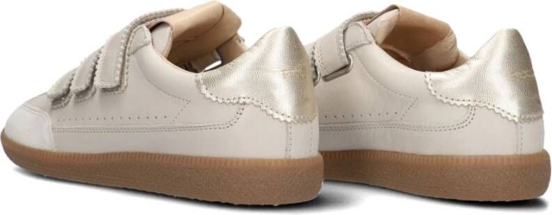 Fred de la Bretoniere Beige Leren Lage Sneakers Beige Dames