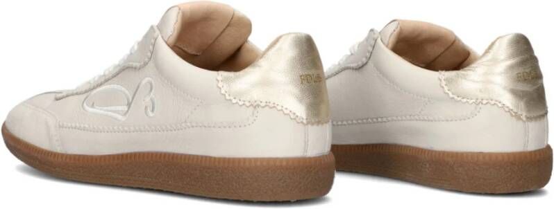 Fred de la Bretoniere Beige Pearl Sign Lage Sneakers Beige Dames