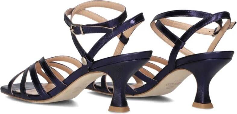 Fred de la Bretoniere Blauwe Leren Sandalen Iza Cary Blue Dames