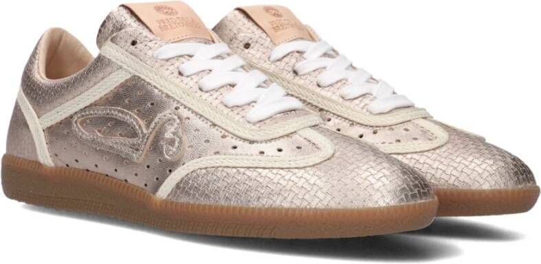 Fred de la Bretoniere Gouden parel lage sneakers Pink Dames