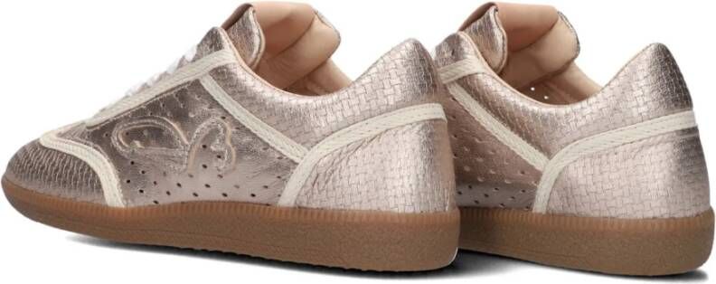 Fred de la Bretoniere Gouden parel lage sneakers Pink Dames