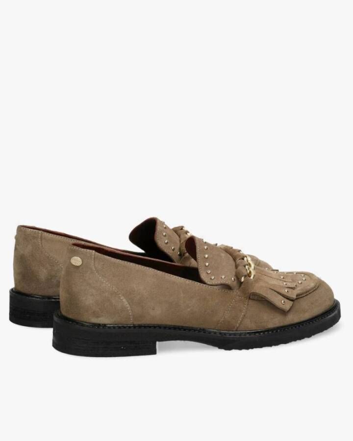 Fred de la Bretoniere Paris Leya Suède Loafers Brown Dames