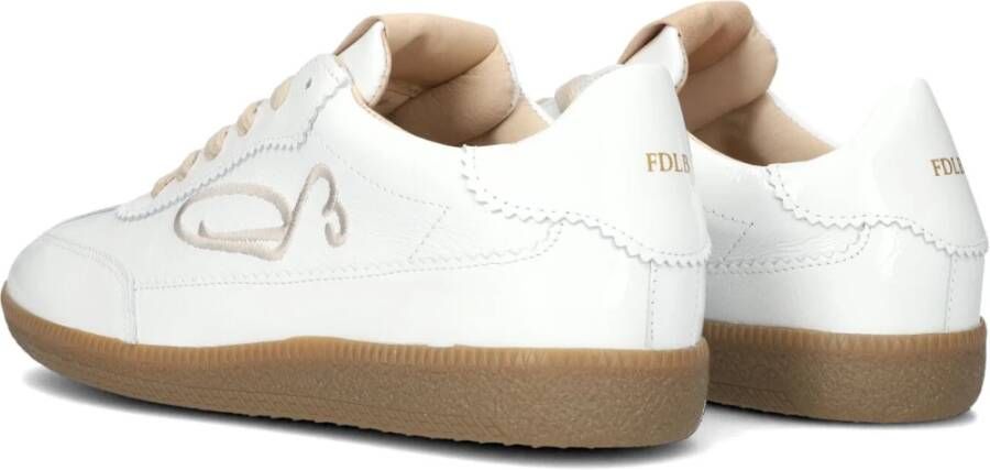 Fred de la Bretoniere Pearl Sign Lage Sneakers voor Dames White Dames