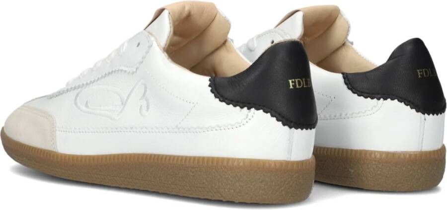 Fred de la Bretoniere Pearl Sign Lage Sneakers White Dames