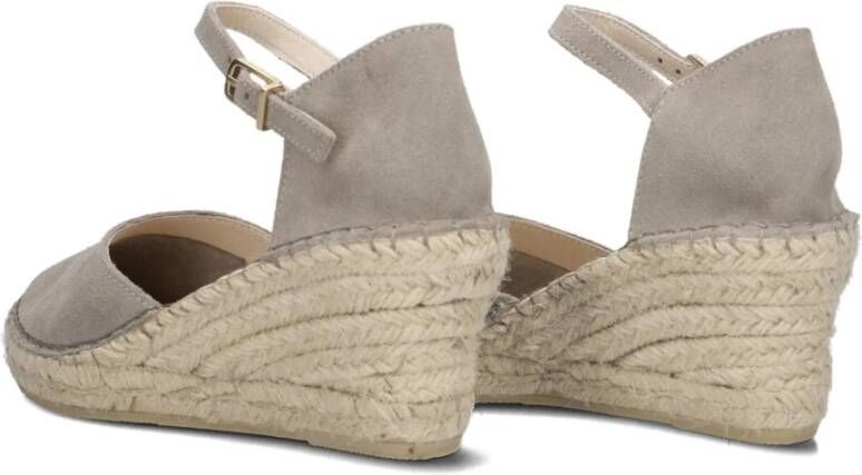 Fred de la Bretoniere Zwarte Espadrilles met Sleehak Black Dames