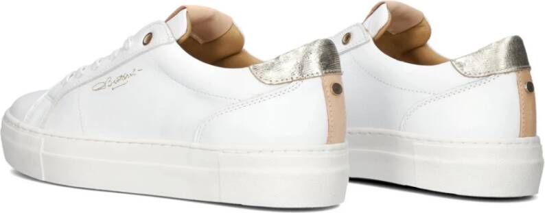 Fred de la Bretoniere Witte Lage Sneakers Storm Luca White Dames