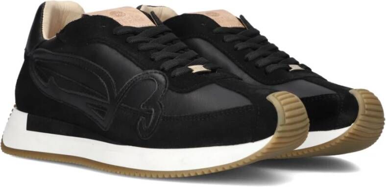 Fred de la Bretoniere Yentl Sign Lage Sneakers Black Dames