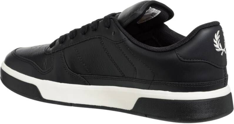 Fred Perry Eenvoudige B300 Sneakers met Vetersluiting Black Heren