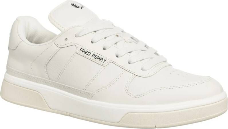 Fred Perry Eenvoudige B300 Sneakers met Vetersluiting White Heren