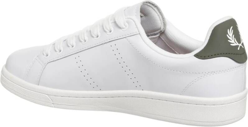 Fred Perry Eenvoudige B721 Sneakers met vetersluiting White Heren