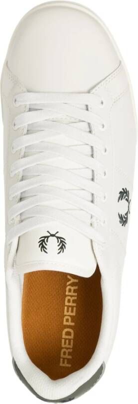 Fred Perry Eenvoudige Vetersneakers White Heren