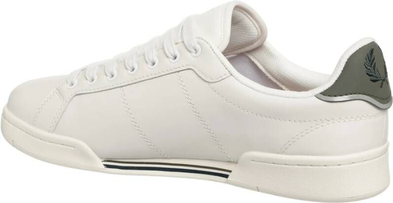 Fred Perry Eenvoudige Vetersneakers White Heren