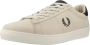 Fred Perry Gestructureerde Spencer Sneakers Beige Heren - Thumbnail 2